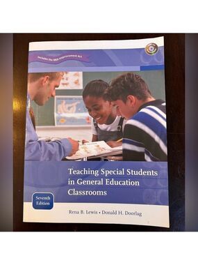 Pearson Teaching Special Students in General Education Classrooms.  Textbook